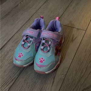 Paw Patrol Light Blue & Pink Kids' Sneakers with Character Detail